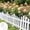 A, variant on LHNFT White Plastic Garden Fence,Outdoor Yard Landscape Fencing Panel,for Lawn Flowerbed Borders