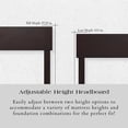 thumbnail image 3 of Orlando Twin XL Solid Wood Platform Bed in Espresso, 3 of 8