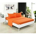 thumbnail image 2 of Twin Extra Long Micro Fiber Sheet Set - Soft and Comfy - By Crescent Bedding Orange Twin XL, 2 of 3