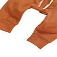thumbnail image 4 of 2Pcs Toddler Outfits  Solid-Color Long-Sleeves Top + Elastic-Waist Pants MHXX, 4 of 6