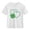 White, variant on St. Patrick's Day Shirt for Girls Kids Clover Print T-Shirt Short Sleeve Soft Cotton Tee Black,Size 5 T