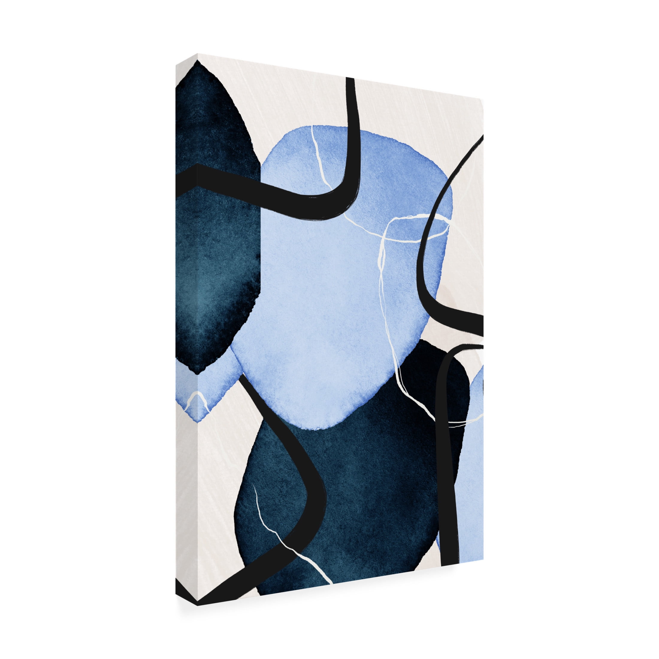 Trademark Fine Art Sally Ann Moss Shapley Blue 2 Canvas Wall Art