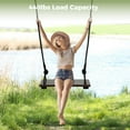 thumbnail image 4 of Wooden Tree Swing, 440lbs Load Capacity Wooden Swing for Adults & Kids, Adjustable Height, Waterproof Hanging Swing Seat for Indoor, Outdoor, Backyard, Garden, Playground, 4 of 8