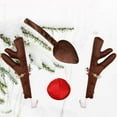 thumbnail image 6 of Reindeer Decoration Car Vehicle Nose Horn Costume Set Rudolph Christmas Reindeer Red Nose Ornaments, 6 of 7