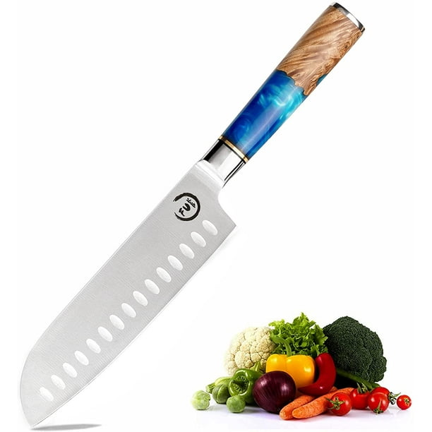 Santoku Knife 7 inch Santoku Chef Knife, HC Stainless Steel 7Cr17Mov