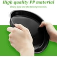 thumbnail image 3 of 6 Pack Plastic Plant Saucer Heavy Duty Planter Saucers Large Plant Pot Plastic Water Trays for Indoors and Outdoors Flower Drip (8 Inch,Black), 3 of 12