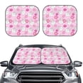 thumbnail image 2 of Easygdp Sunflower Rabbit for 2 PCS Foldable Car Sun Shade Front Windshield Sun Protection Cover for Car, SUV, Truck-Medium, 2 of 6