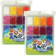 Perler Fused Bead Tray Fun Color 4,000 Count, Multipack Of 2-