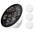 thumbnail image 3 of hygrothermograph,Meter Color Screen With Clock Indoor Color Screen Weather And Outdoor Temperature Weather Station With Clock Indoor And With Cindoor And Outdoor Temperature Meter Weather Ctemp. With, 3 of 7