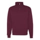 thumbnail image 1 of Sudadera con Cuello de Cadete Jerzees NuBlend y Cremallera 1/4 para Hombre Granate Grande, 1 of 1