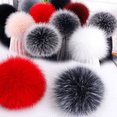 thumbnail image 3 of Chicmine 12cm Fake Fur Hair Fluffy Pompom Ball Pendant Hat Bag Shoes DIY Accessories, 3 of 10