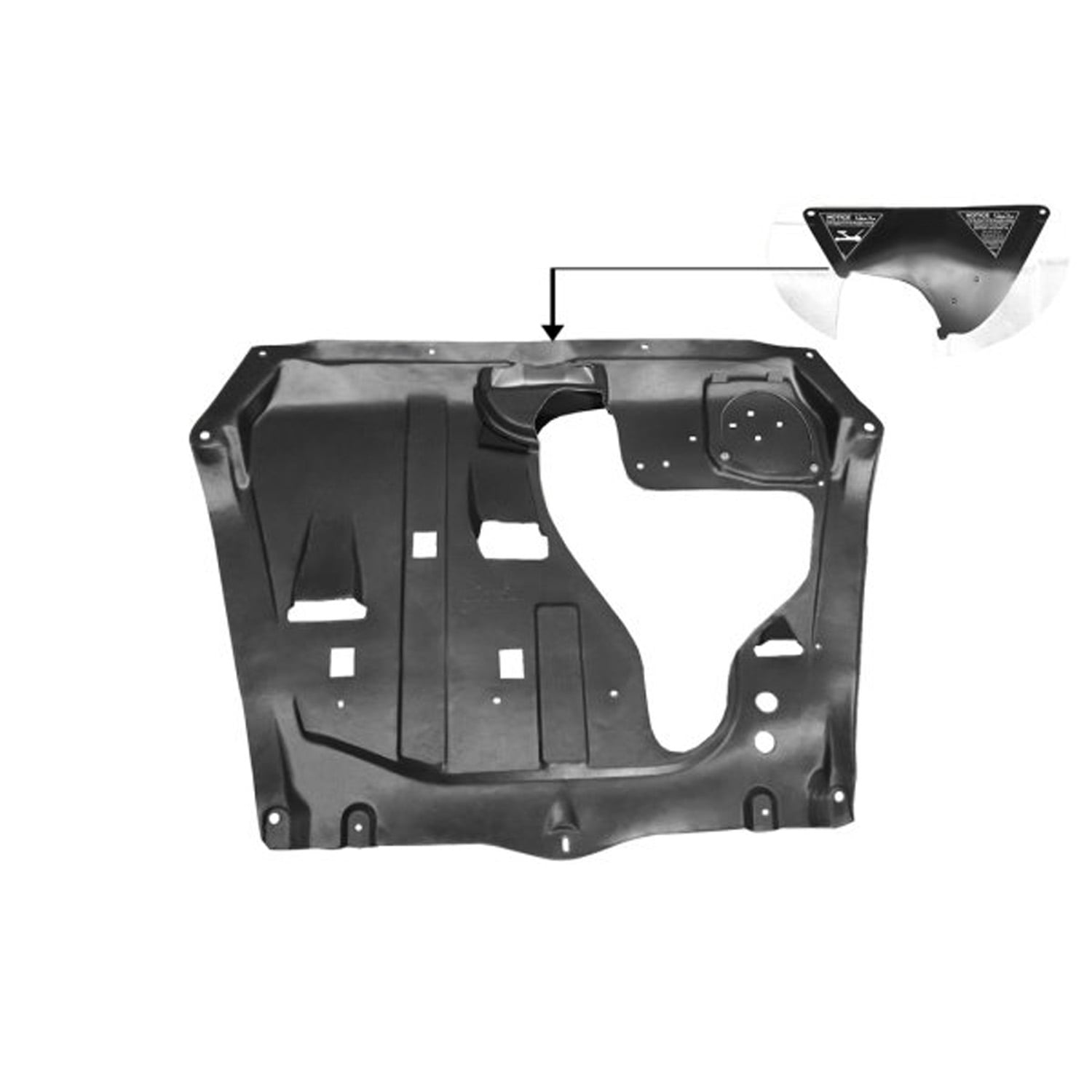 Action Crash Parts, New Standard Replacement Front Center Undercar