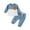 Blue, variant on Xudanell Toddler Baby Boy Fall Clothes Waffle Contrast Color Sweatshirt Pants Sets Infant Winter Outfits 6 12 18 24 Months (Green, 18-24 Months)