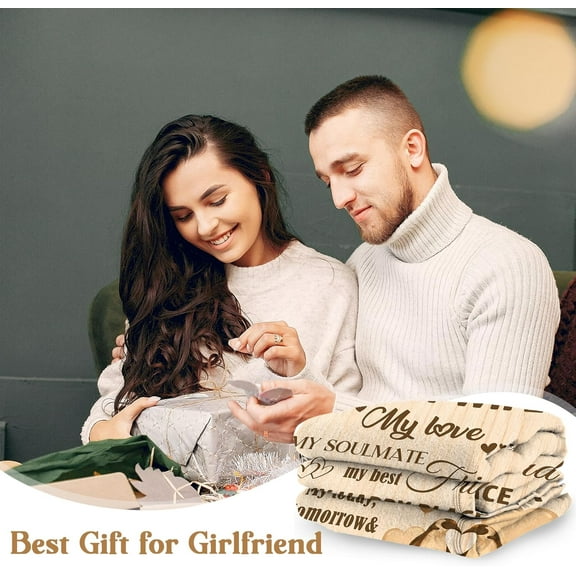 Gifts for Girlfriend Blanket - Girlfriend Birthday Gifts from Boyfriend, Anniversary Blanket Gifts for Girlfriend, Romantic Gifts for Her - Girlfriend Gifts for Valentine''s Day