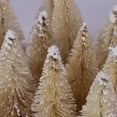 thumbnail image 4 of Winter Artificial Mini Snow Frost Sisal Christmas Tree with Wood Base  Home Decoration  Tabletop Miniature Scenes Display Ornaments  Christmas DIY Crafting and Designing, 4 of 20