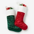 thumbnail image 6 of Personalization Mall Cozy Quilt Christmas Stocking - Red, 6 of 6