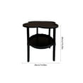 thumbnail image 2 of YFTDEF Small Coffee Table, Movable Bedside Table, Plastic Side Table, Double Layer Storage, 19.29x14.96 Inch, Flexible for Living Room and Bedroom Storage, Black, 2 of 6