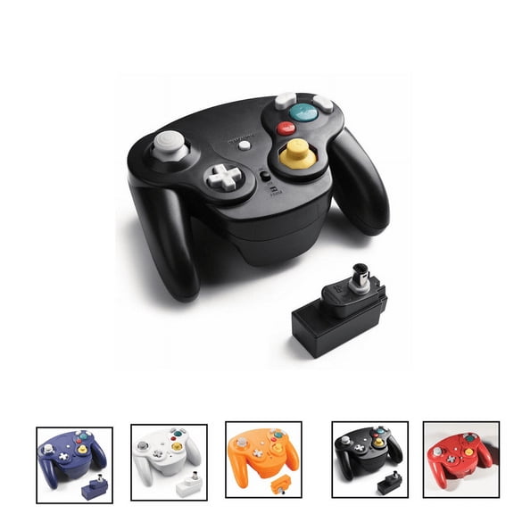 The Perfect Part Wireless Gamecube Controller Switch Controller for Nintendo Gamecube Games-Black