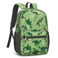 thumbnail image 2 of Dinosaur Skeleton Black Pattern 17" School Backpacks for Teens,Waterproof Oxford Fabric,S-Shape Padded Straps for School,Travel,Hiking,Camping, 2 of 6