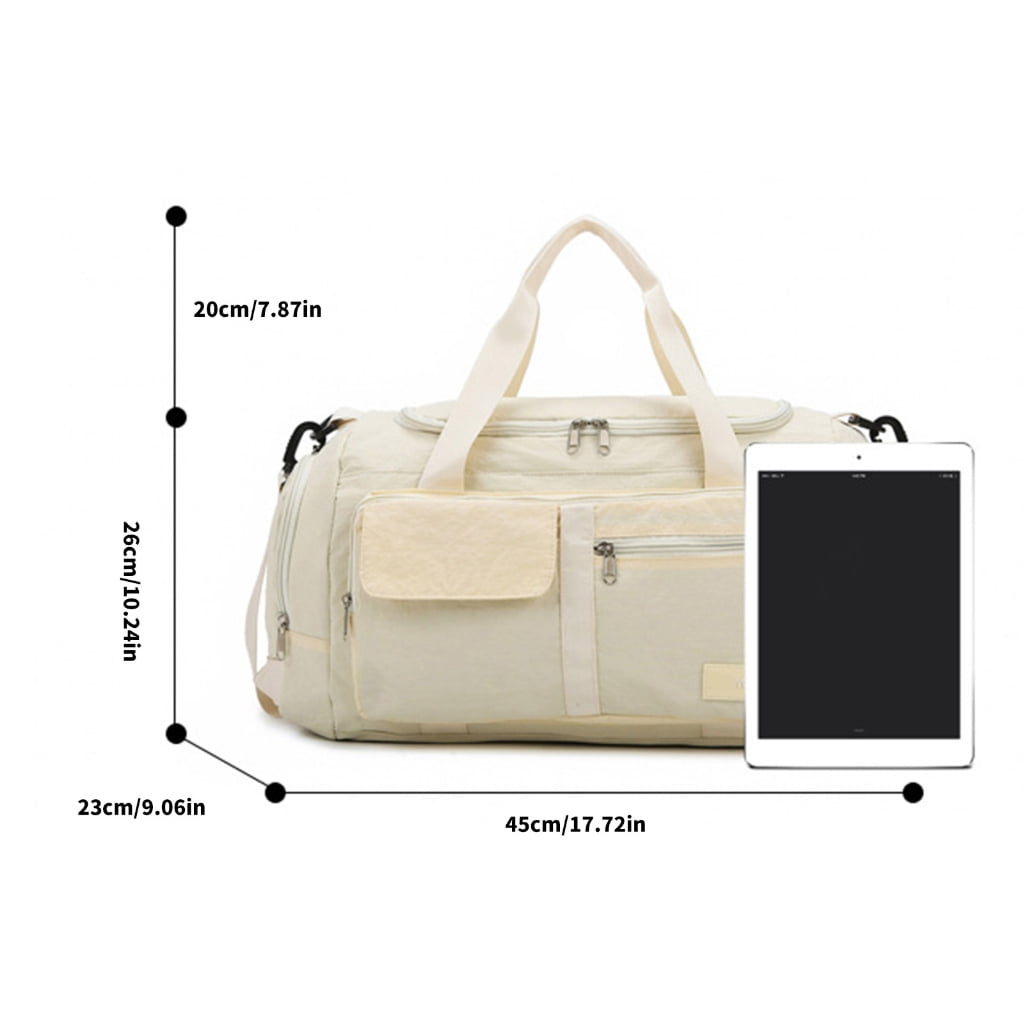 Huhudde Fitness Bag Travel Bag Luggage Bag Large Capacity Training Bag Weekenders Bag Foldable Sport Bag with Shoe Compartment