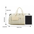 thumbnail image 5 of Fitness Bag Gym Bag with Shoe Compartment Weekender Bag Luggage Bag Travel Bag, 5 of 21