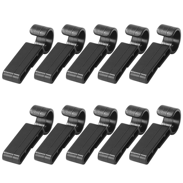 10 unids/set Clips de faro de casco de seguridad fáciles de instalar ganchos de montaje de faro de plástico portátiles accesorios de fijación