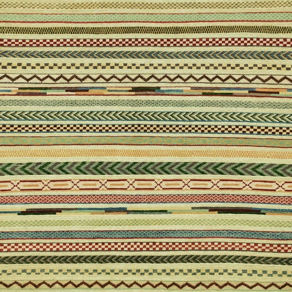 Ahgly Company Indoor Square Abstract Ginger Brown Green Abstract Area Rugs, 4' Square