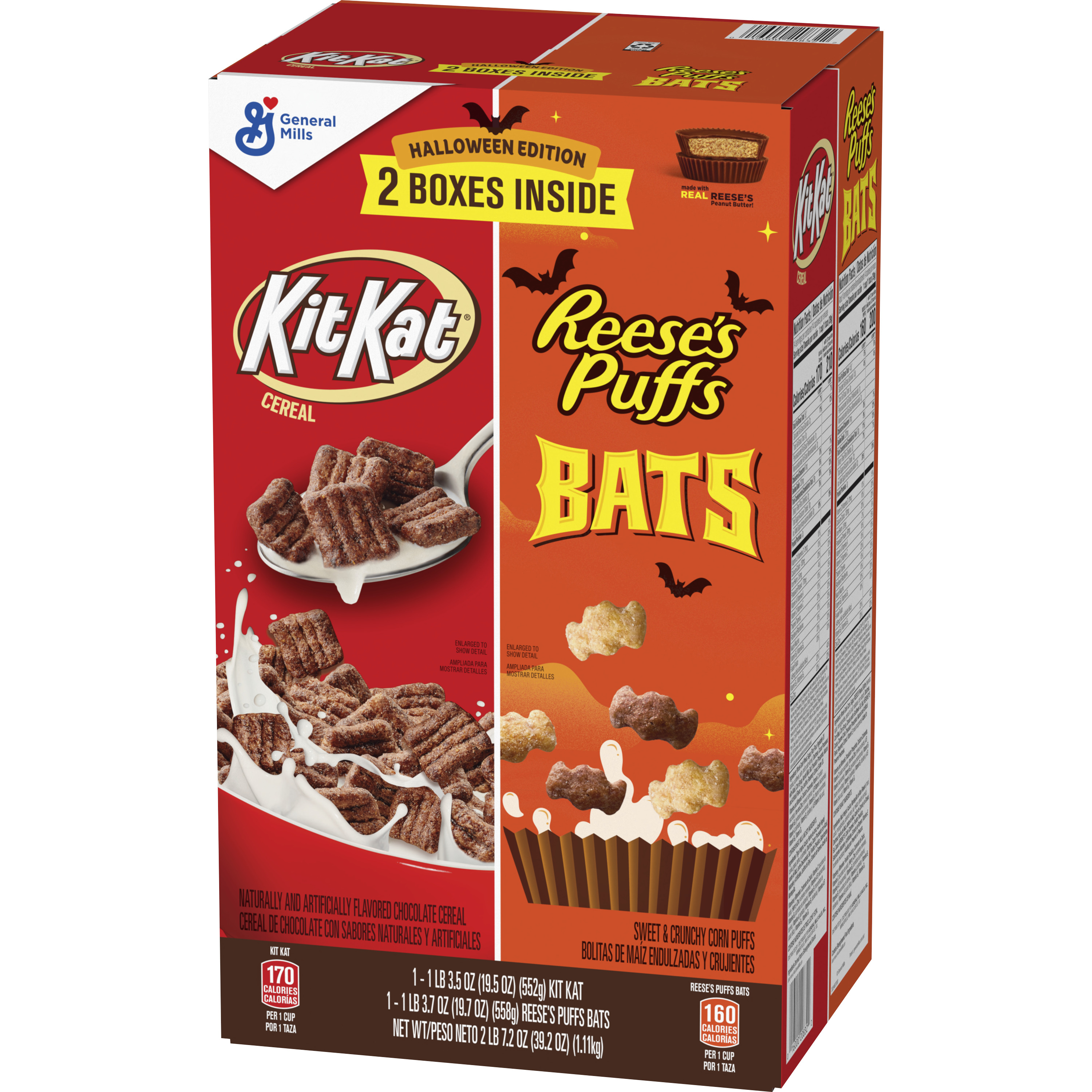 Halloween Cereals Family Pack, REESEâ S PUFFS Bats Cereal, KIT KAT ...