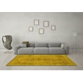 thumbnail image 3 of Ahgly Company Indoor Square Abstract Yellow Modern Area Rugs, 8' Square, 3 of 4