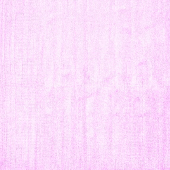 Ahgly Company Indoor Square Solid Pink Modern Area Rugs, 8' Square