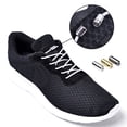 thumbnail image 2 of Funie 2Pcs Unisex Lazy Elastic No Tie Round Sneaker Shoe Replacement Lace Strings, 2 of 8