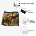 thumbnail image 4 of Fotbe Realistic Style Forest Dinosaur Men’s Total Support Pouch Boxer Briefs, X-Temp Cooling, Moisture-Wicking Underwear, Regular, Long-leg and Trunk-Small, 4 of 6
