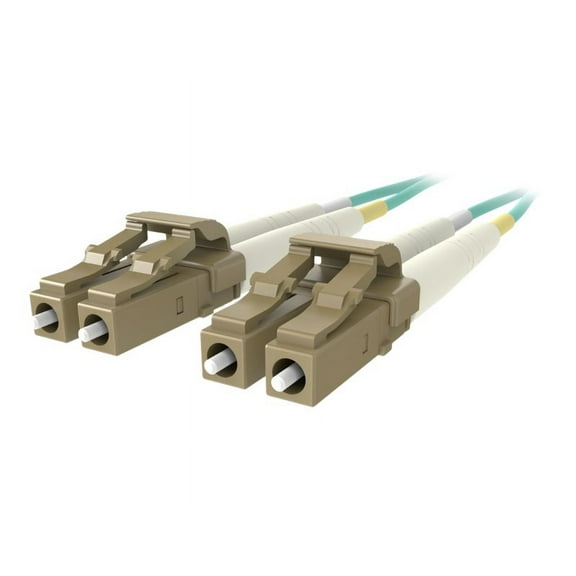 Belkin 4M Fiber Optic Cable; 10GB Aqua Multimode LC/LC Duplex 50/125 OM3 - patch cable - 13 ft - aqua