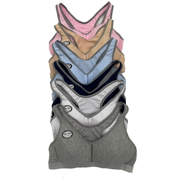 Teenager Bras Soft Padding 6 pack of Cotton Bra A cup, Size 30A (6292)
