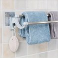 thumbnail image 2 of Self-Adhesive Stainless Steel Towel Rack With Two Rails, 2 of 7