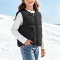 thumbnail image 2 of StSilkitty Puffer Vest for Boys Girls Zip up Sleeveless Crewneck Jacket Vests Fall Winter Lightweight Outdoor Warm Coats, 2 of 6