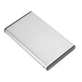 thumbnail image 1 of Hard Drive Case, Plug and Play Hard Drive Enclosure Portable 6Gbps Transfer Rate  for 2.5 Inch SSD HDD Silver, 1 of 7