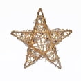 thumbnail image 2 of Kurt Adler 20- Light Gold Rattan Star With 30" Lead Wire, 2 of 2