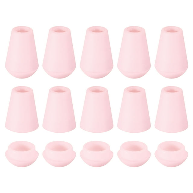 Unique Bargains 20Pack Plastic Cord Lock Bell End Stopper Cord End Lock Rope Fastener, Light Pink
