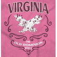 thumbnail image 2 of Cute Virginia Bald Eagle Floral VA Women's Plus Size Graphic Tee Brisco Brands 2X, 2 of 3