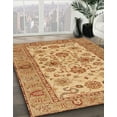 thumbnail image 2 of Ahgly Company Indoor Square Abstract Orange Abstract Area Rugs, 5' Square, 2 of 6