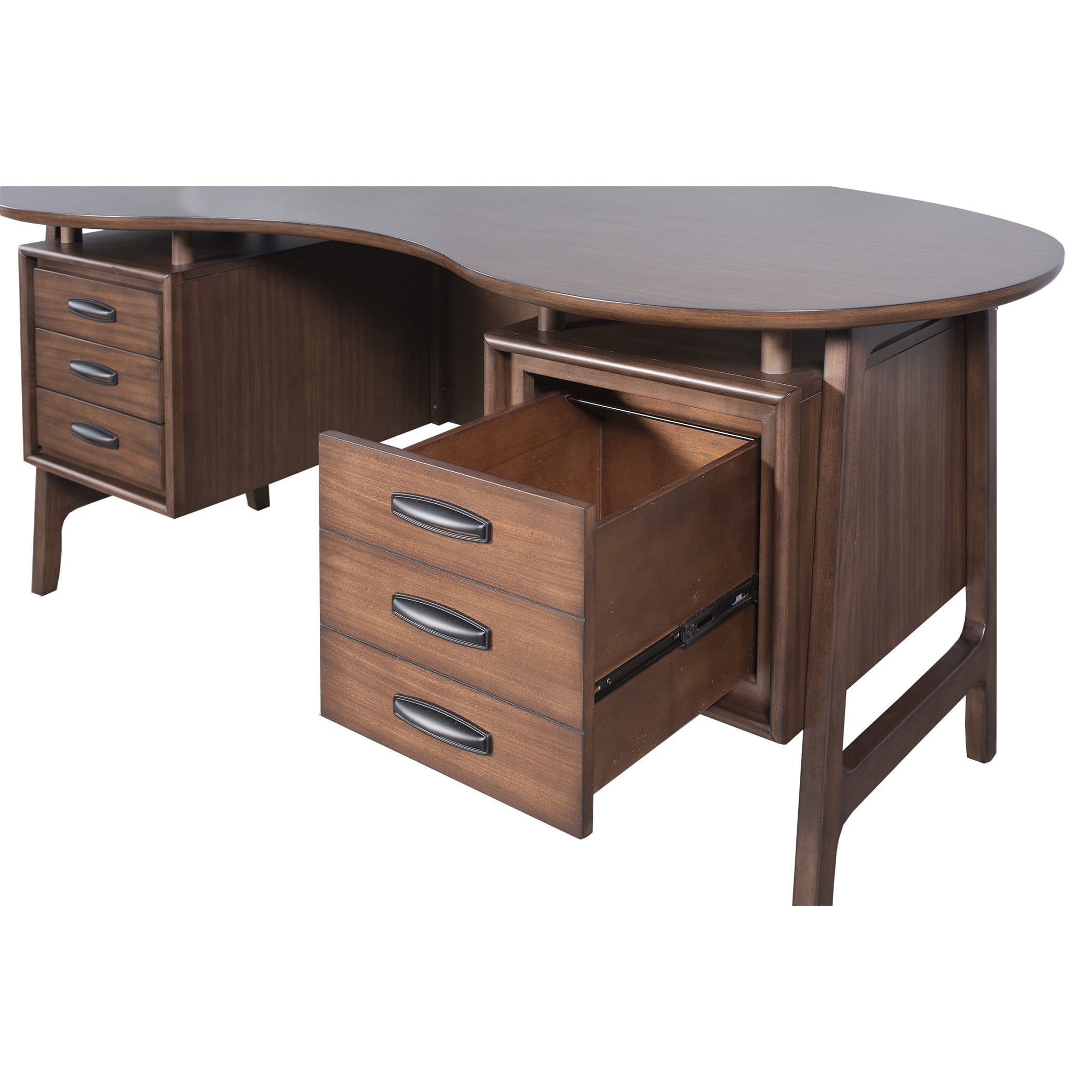 Martin Furniture Nusbaum Kidney Executive Desk Walmart Com