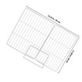 thumbnail image 2 of Raindrops White Metal Freezer Divider Wire Shelf for Fridge Space Separation and Easy Installation, 2 of 8