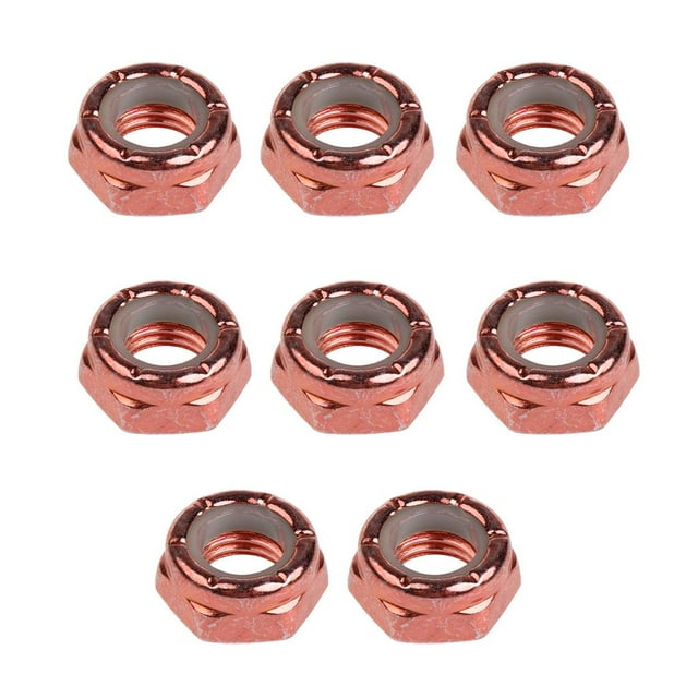 8 Pcs Écrous de Vis d'Axe de Roue de Camion de Planche à Roulettes Accessoires de Longboard - Chocolat