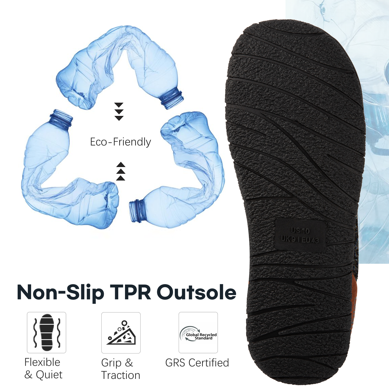 LongBay Men's Fuzzy Sherpa Lined Memory Foam Slippers photo 4