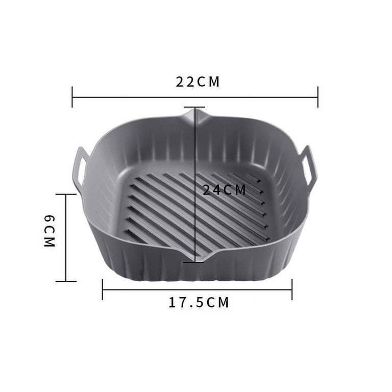 Air Fryer Silicone Liners - Reusable Non-stick Air Fryer Silicone Pot Liner  Compatible with COSORI Air Fryer Basket Accessories, Fit 3-6 Qt