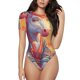thumbnail image 1 of Balery Meditating Cute Horse Body de cuello redondo de manga corta para mujer Tops de manga corta Tops básicos-Large, 1 of 7