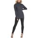 thumbnail image 2 of Suéter acanalado DKNY para mujer gris mediano, 2 of 2