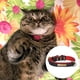 thumbnail image 3 of Collar de cuero para gatos con hebilla ajustable para mascotas pequeñas para gatitos MFZFUKR CPB-US-YY376-1, 3 of 5