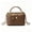 Brown, variant on RUMANLAND Women's Brown Quilted Top Handle Crossbody Bag
